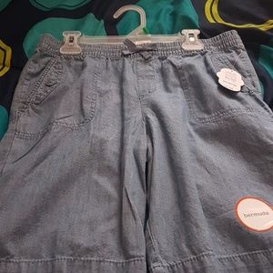 Light chambray shorts